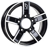 Aero A1594 (КС594) 6x15 5x139,7 ET 40 Dia 98 (черный полироианый)